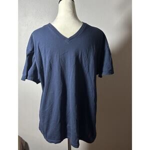 Polo Ralph Lauren Men's Navy Blue T-Shirt XL Red Pony Logo Cotton Casual